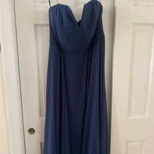 Dessy 3041 Bridesmaid Dress, Sophia Blue, 14R